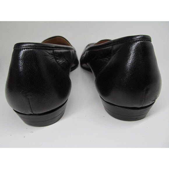 Magnanni Linea Italia Mens Black Leather Half Strap Lizard Loafers Size US 10 M - Picture 5 of 16
